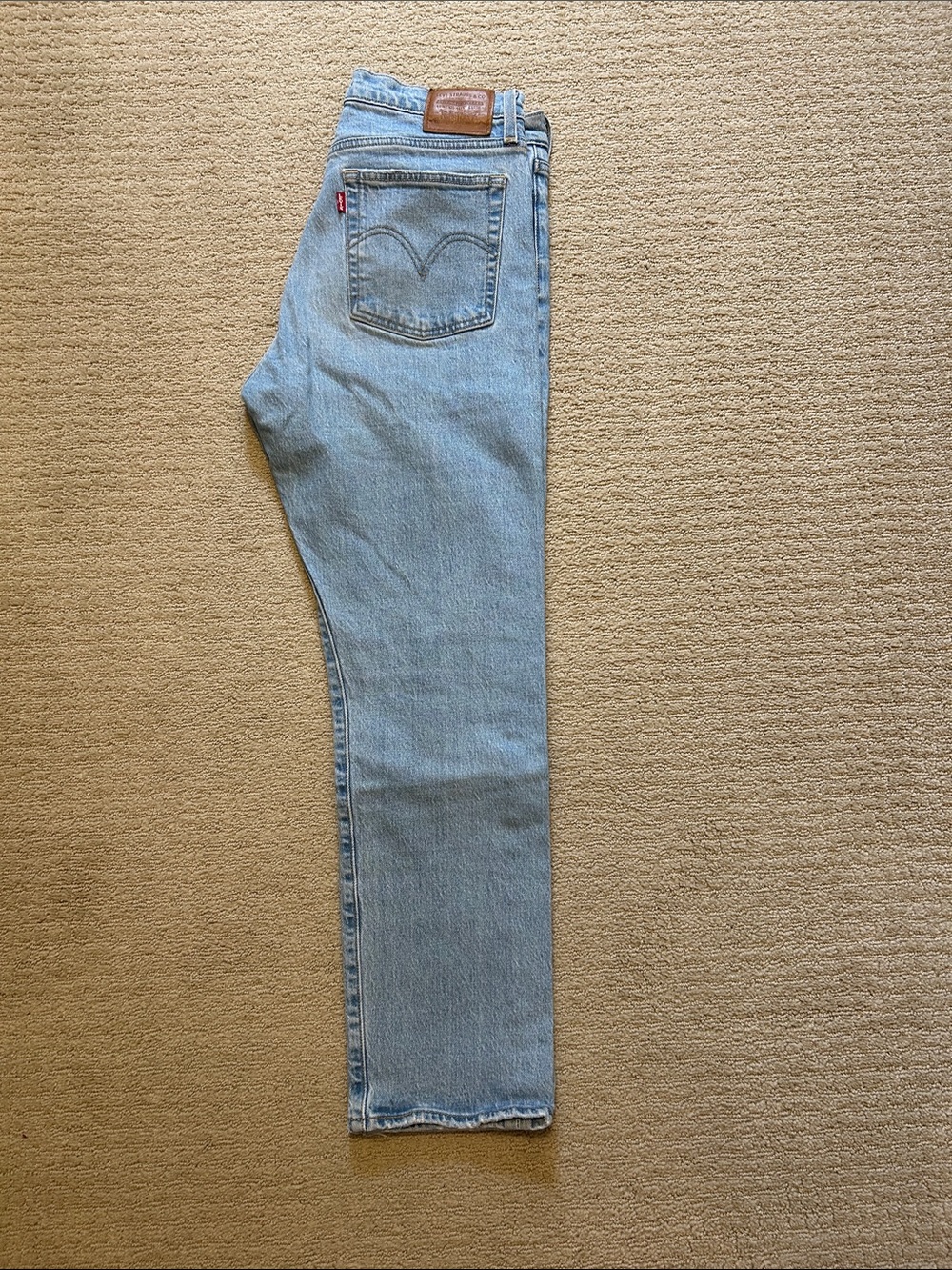Levi's Women’s Light Wash Straight Jeans - Classic Blue Denim